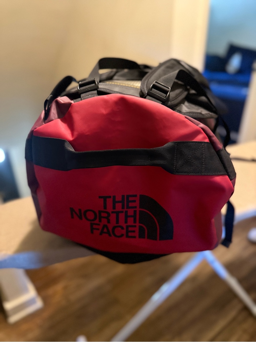 The North Face Red and Black Men’s Duffel Bag